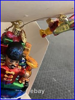 Radko Rare Ornament FAO SCHWARTZ 140th Anniversary, Toy Drummer, Flying Planes