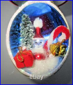Radko SANTA SHROOM Mushroom Diorama Drop 00-306-0 Italy Christmas Ornament Mint