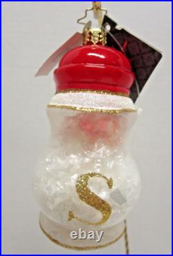 Radko SHAKE IT UP Set Salt & Pepper Shakers Christmas Ornaments 1016496 New NWT