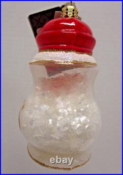 Radko SHAKE IT UP Set Salt & Pepper Shakers Christmas Ornaments 1016496 New NWT