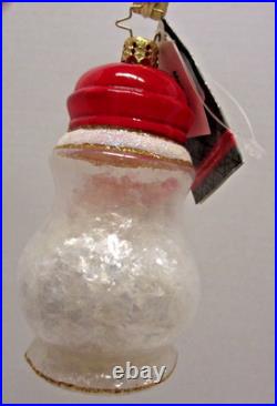 Radko SHAKE IT UP Set Salt & Pepper Shakers Christmas Ornaments 1016496 New NWT