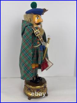 Radko Scottish Delight Musical Nutcracker #738/2500 VG MISSING 1 FOOTING