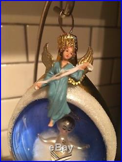 Radko Starry Night 1994 Ornament 94-300-0 Italian Jesus Blue Angel Manger