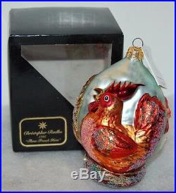 Radko THREE FRENCH HENS Christmas Ornament 95-SP-9 Ltd Ed 5557/10K