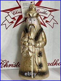 Radko TIMBER CLAUS SANTA Ornament 97-113-0 Mint NWT Germany Rare Find