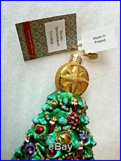 Radko Terrific Tannenbaum Christmas Tree Ornament 1015885 9x5 NIB Fur Spruce