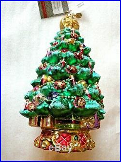 Radko Terrific Tannenbaum Christmas Tree Ornament 1015885 9x5 NIB Fur Spruce