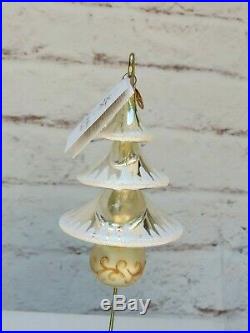 Radko Twirling Tiers Christmas Ornament 20th Anniversary Tree With Reflector