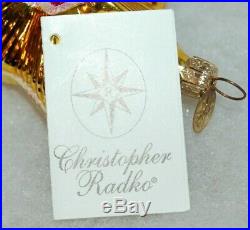 Radko VINTAGE REFLECTORS Christmas Ornament 00-425-0 RARE, HUGE W. REFLECTORS