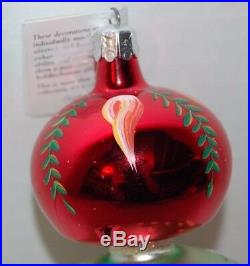 Radko Vintage ALPINE VILLAGE Christmas Ornament 92-105-0 LARGE 3 BALL DESIGN