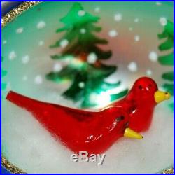 Radko WINTER NEST Christmas Ornament 95-257-0 RARE, INCREDIBLE, OPEN FACED