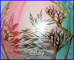 Radko WINTER TWILIGHT Christmas Ornament 96-283-0 RARE, LARGE TEARDROP