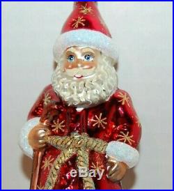 Radko WINTER WONDER NICHOLAS Christmas Ornament 10-1092-2 HUGE SANTA W REFLECTOR