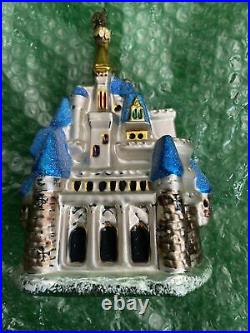 Radko Walt Disney World Exclusive Cinderella Castle Christmas Ornament