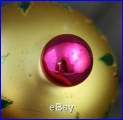 Radko Winter Blossom 1996 Ornament 96-284-0 Gold Poinsettia Ball Drop Gold Pink