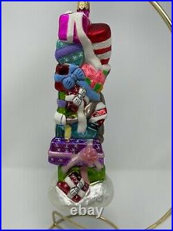 Radko Wubbulous World of Dr. Seuss The Cat In The Hat Glass Ornament 98-SUS-01