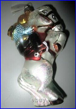 Radko Yippy Yi Yo Set Cowboy Indian Glass Christmas Ornaments New NWT Lim Ed