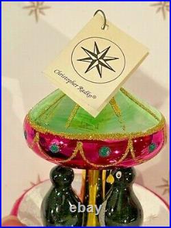Rare 1994 Christopher Radko Tuxedo Carousel Glass Christmas Ornament #94-245-0