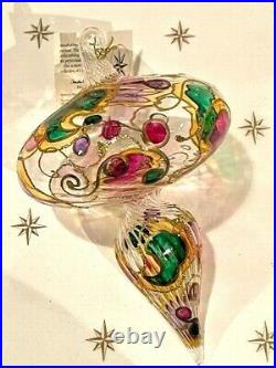 Rare 1997 Christopher Radko Milano Italian Glass Christmas Ornament #97-312-0
