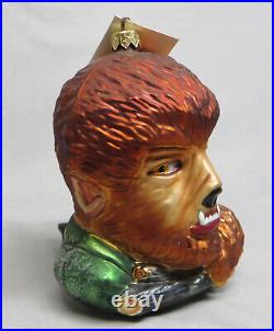 Rare 1998 CHRISTOPHER RADKO Monsters THE WOLF MAN Christmas Ornament MIB