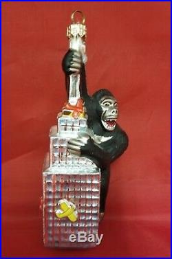 Rare 2000 Christopher Radko King Kong on Empire State Building Ornament