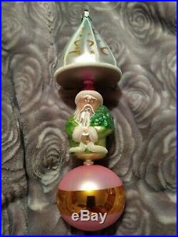 Rare 91-137-0 Christopher Radko ALL WEATHER SANTA Hand Blown Christmas ornament