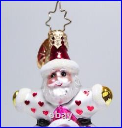 Rare CHRISTOPHER RADKO All Star Santas St. Nick Stack Christmas Ornament NIB