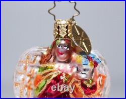 Rare CHRISTOPHER RADKO Heavenly Hosts Gems Glass Christmas Ornament with TAG