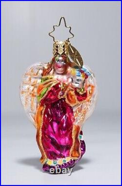 Rare CHRISTOPHER RADKO Heavenly Hosts Gems Glass Christmas Ornament with TAG