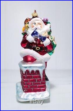 Rare CHRISTOPHER RADKO Secret Santa Large Christmas Ornament with Tag