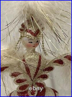 Rare Christopher Radko 1997 FIREWORKS Christmas Ornament Italian Lady 7