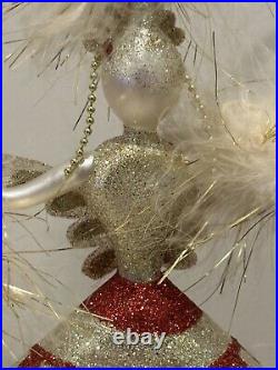 Rare Christopher Radko 1997 FIREWORKS Christmas Ornament Italian Lady 7