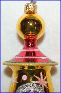 Rare Christopher Radko Christmas Ornament Signal Quest Master Craftsman German