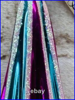 Rare Christopher Radko Dream Cone Triple Reflector Finial 11 Vintage Ornament