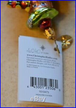 Rare Christopher Radko Highland 11 Pipers Piping 12 Days Of Christmas Ornament
