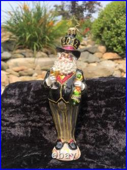 Rare Christopher Radko Large Millennium Clock 1999 New Year Santa 2011 Ornaments