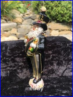 Rare Christopher Radko Large Millennium Clock 1999 New Year Santa 2011 Ornaments