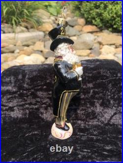 Rare Christopher Radko Large Millennium Clock 1999 New Year Santa 2011 Ornaments