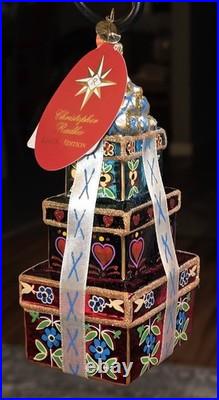 Rare Christopher Radko Limited Edition Siberian Stack Christmas Ornament 48/750