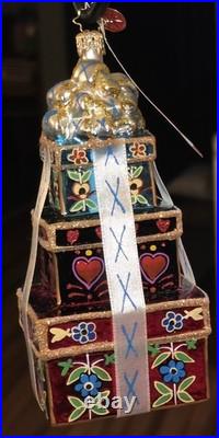 Rare Christopher Radko Limited Edition Siberian Stack Christmas Ornament 48/750