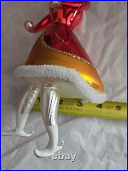 Rare Christopher Radko Sonja Honey Sparkling Red Ice Skater Ornament Italy