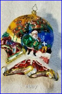 Rare Christopher Radko The Night Before Christmas Series Set of 4 Ornaments