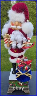 Rare Christopher Radko Toyland Treasures Santa Christmas Nutcracker Musical 18in