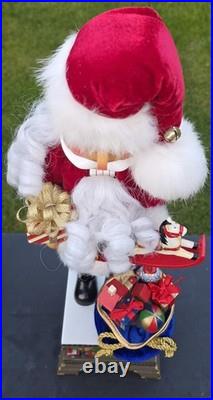 Rare Christopher Radko Toyland Treasures Santa Christmas Nutcracker Musical 18in