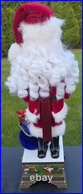 Rare Christopher Radko Toyland Treasures Santa Christmas Nutcracker Musical 18in