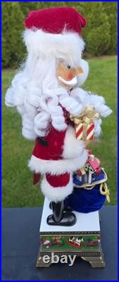 Rare Christopher Radko Toyland Treasures Santa Christmas Nutcracker Musical 18in
