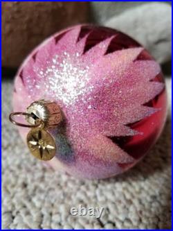Rare Christopher Radko Tri Indent ROYAL Forest Reflection Christmas Ornament