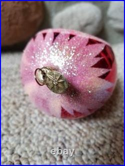 Rare Christopher Radko Tri Indent ROYAL Forest Reflection Christmas Ornament
