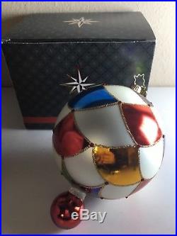Rare Christopher Radko Vintage 2009 Scallop Ballon Christmas Ornament