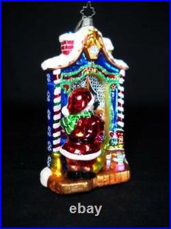 Rare Christopher Radko Workshop Wonder Santa 2 Sided Ornament 2005